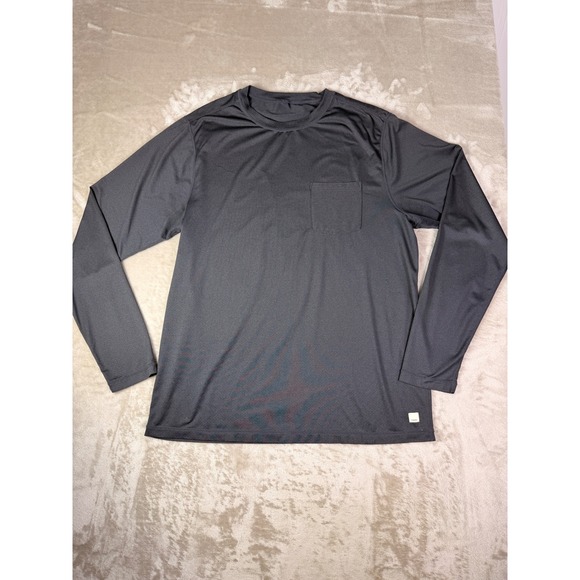 VUORI Mens Tradewind Performance Gray Long Sleeve Size XL TShirt Activewear - Picture 2 of 8